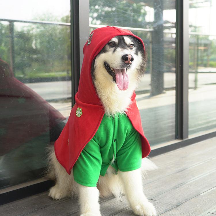 Festive Embroidered Christmas Cloak For Pets