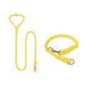 Dog Rope Leash and Collar Set - Lemon Squeeze